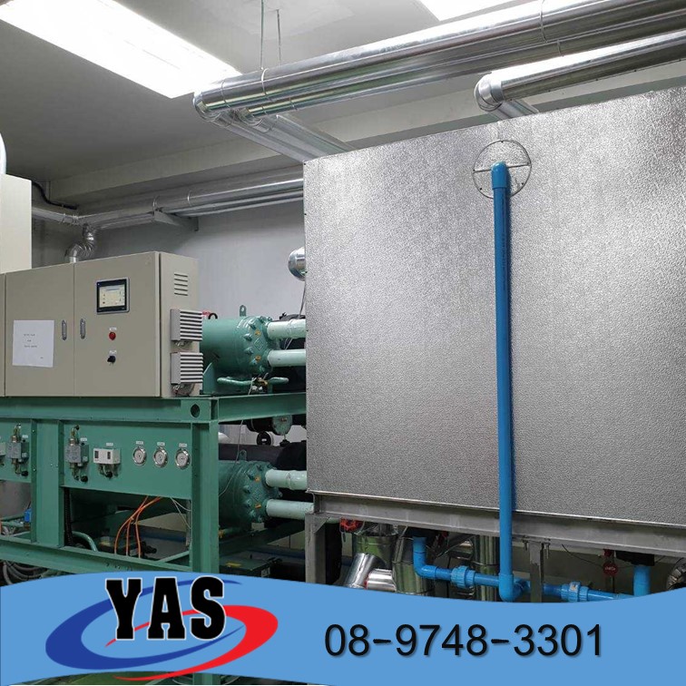 Water cooled chiller 50 HP with water tank เครื่องทำน้ำเย็น 50 HP พร้อมแท้งค์น้ำ